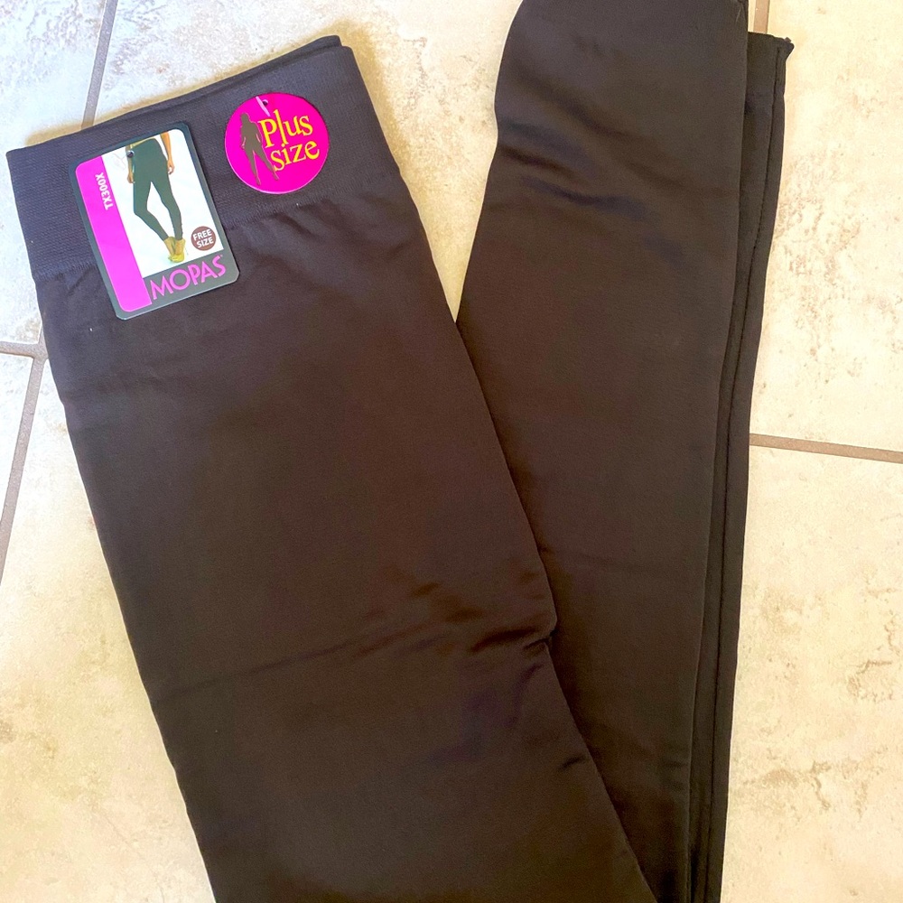 MOPAS Coffee Seamless Leggings Style #TX300X Fleece Inside 90% Nylon 10% Spandex